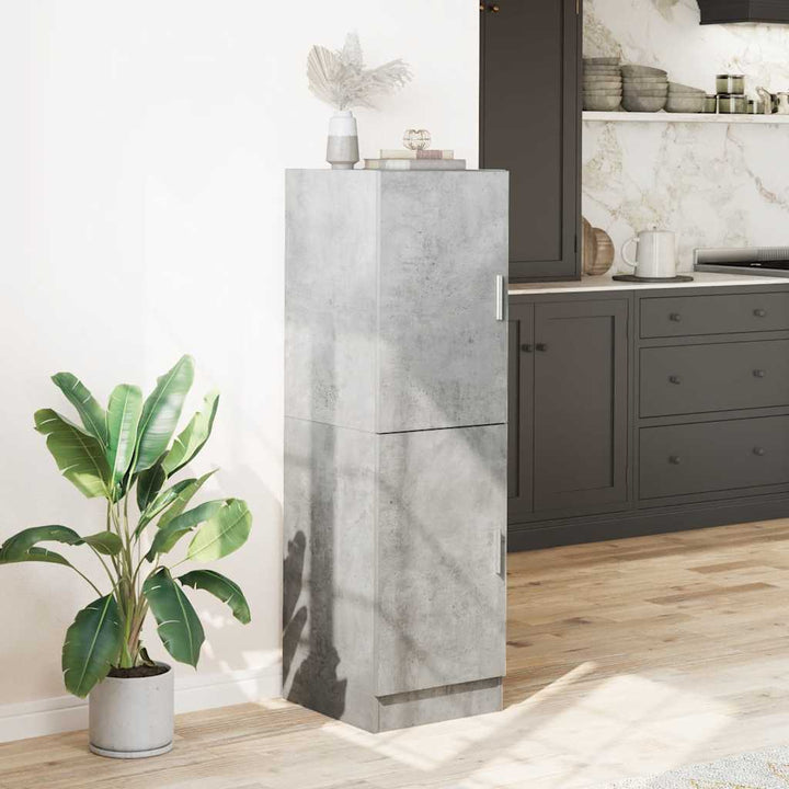 køkkenskab 38x41,5x131,5 cm konstrueret træ betongrå