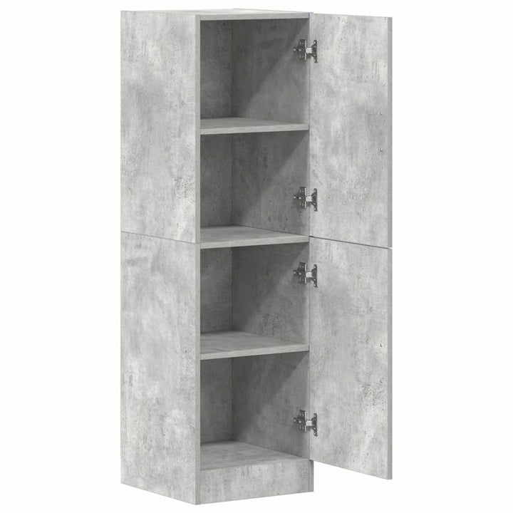 køkkenskab 38x41,5x131,5 cm konstrueret træ betongrå