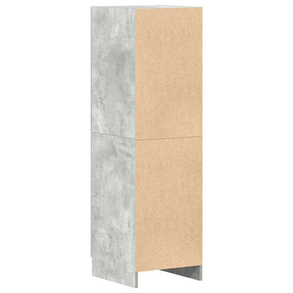 køkkenskab 38x41,5x131,5 cm konstrueret træ betongrå