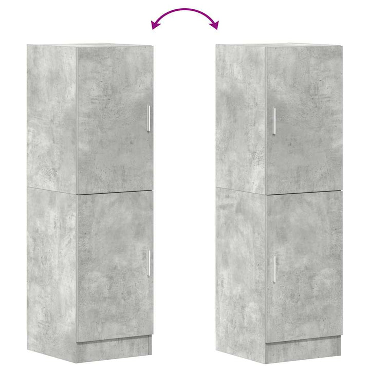 køkkenskab 38x41,5x131,5 cm konstrueret træ betongrå