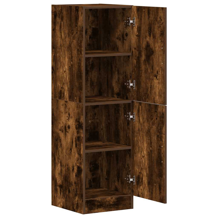 køkkenskab 38x41,5x131,5 cm konstrueret træ røget egetræsfarve