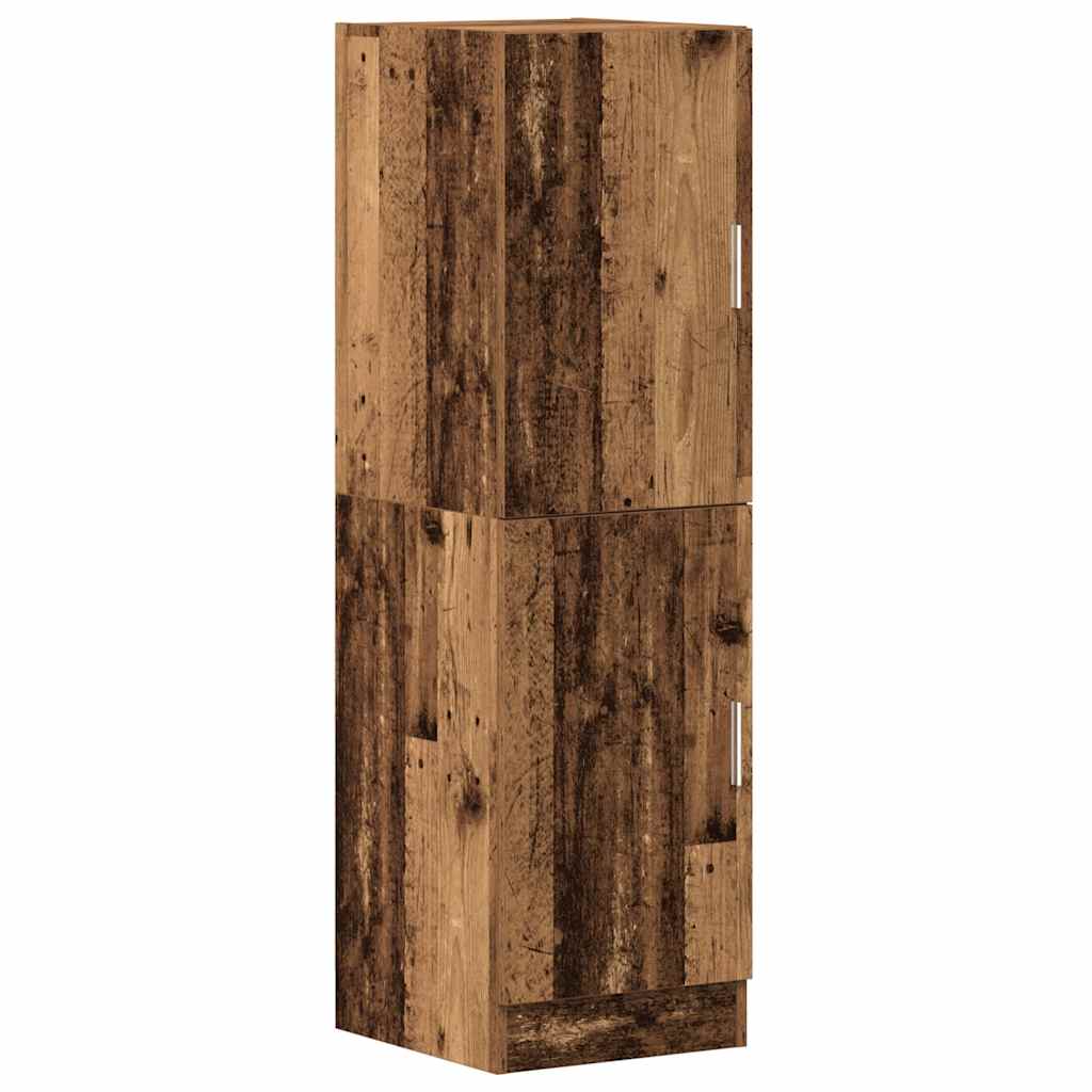 køkkenskab 38x41,5x131,5 cm konstrueret træ antikt træ