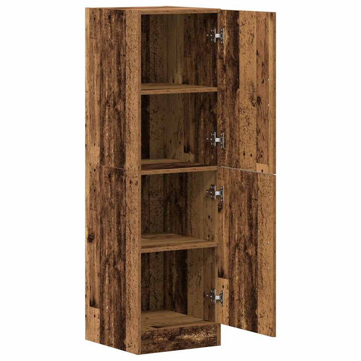 køkkenskab 38x41,5x131,5 cm konstrueret træ antikt træ
