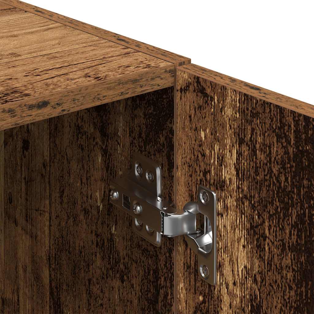 køkkenskab 38x41,5x131,5 cm konstrueret træ antikt træ