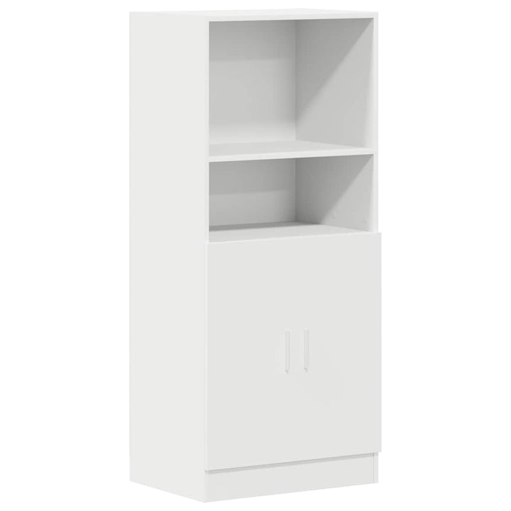 køkkenskab 57x41,5x131,5 cm konstrueret træ hvid