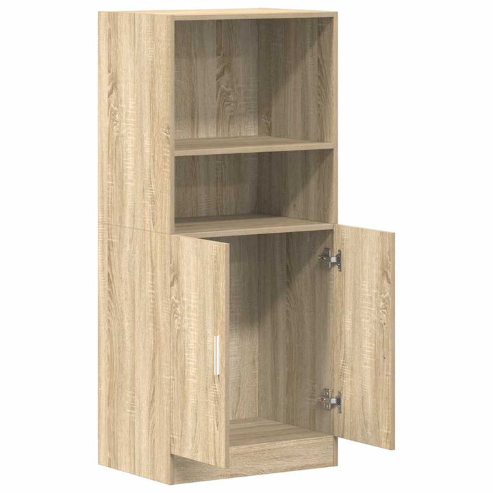 køkkenskab 57x41,5x131,5 cm konstrueret træ røget egetræsfarve
