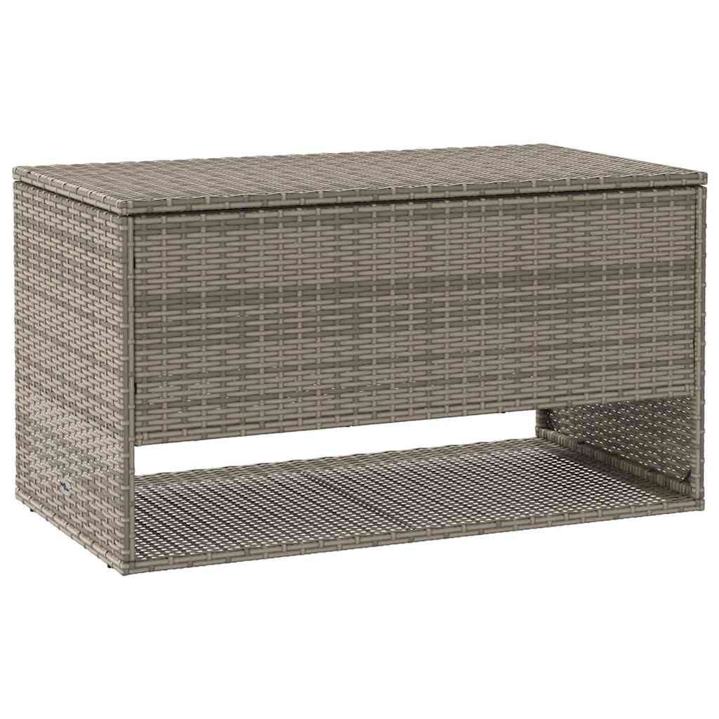 udendørs hyndeboks 100x55x55,5 cm polyrattan grå