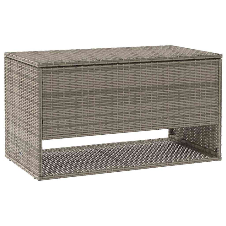 udendørs hyndeboks 100x55x55,5 cm polyrattan grå