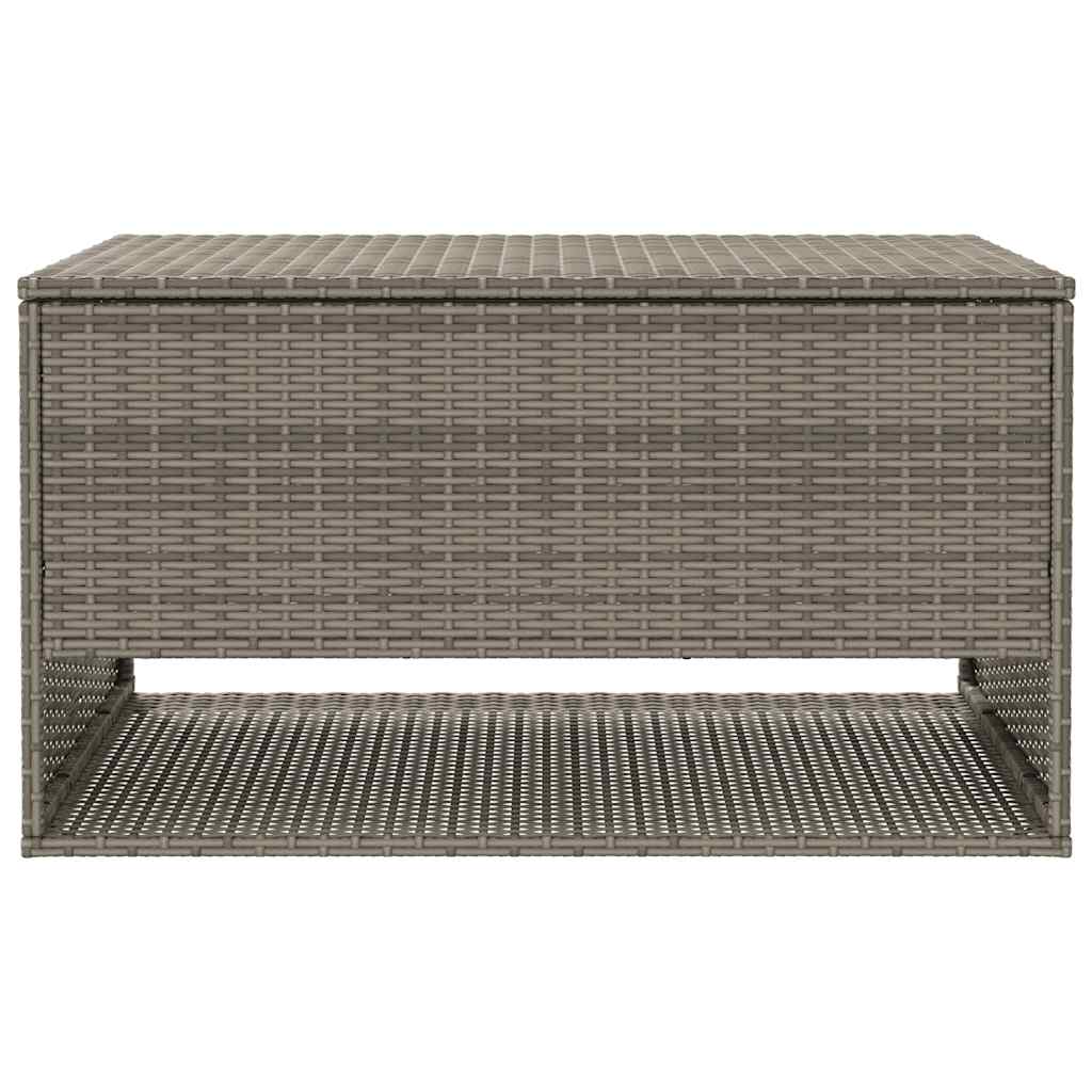 udendørs hyndeboks 100x55x55,5 cm polyrattan grå