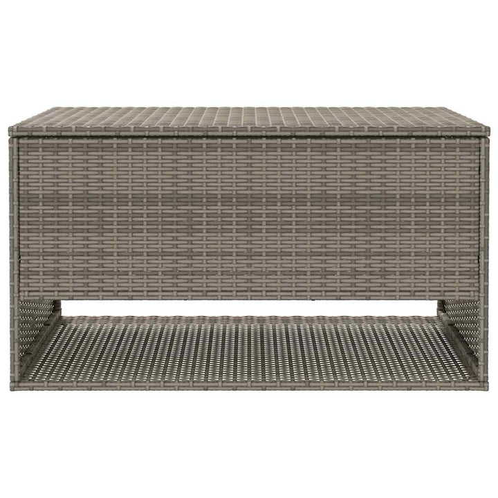 udendørs hyndeboks 100x55x55,5 cm polyrattan grå