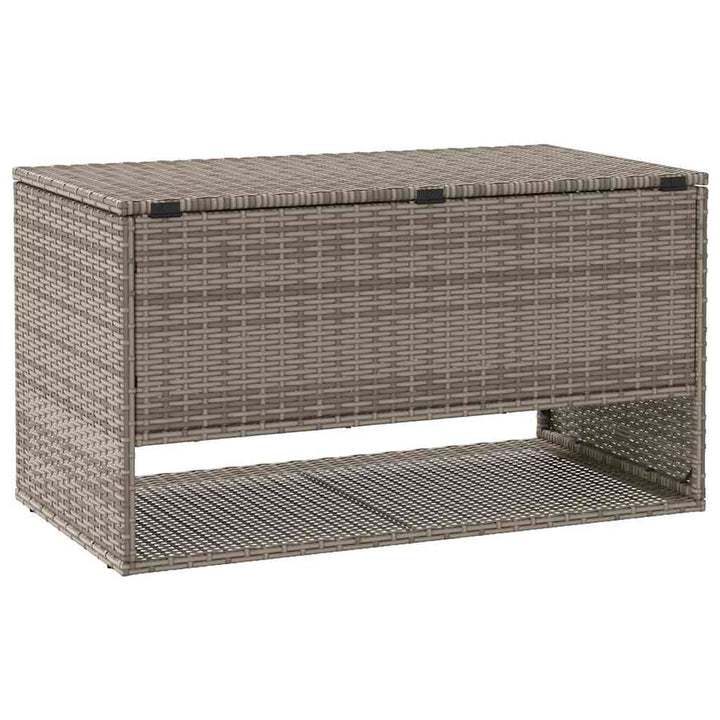 udendørs hyndeboks 100x55x55,5 cm polyrattan grå