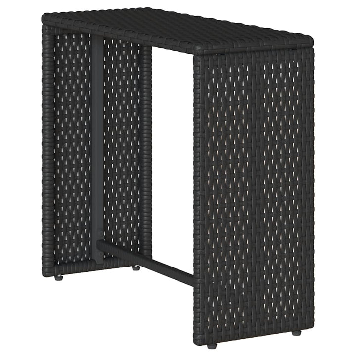 sofasæt til haven 5 dele med hynder stabelbar polyrattan sort