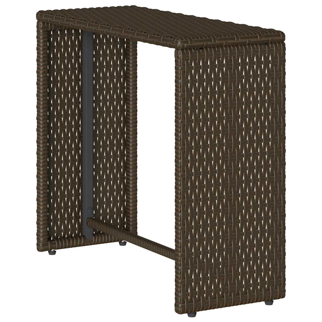 sofasæt til haven 5 dele med hynder stabelbar polyrattan brun