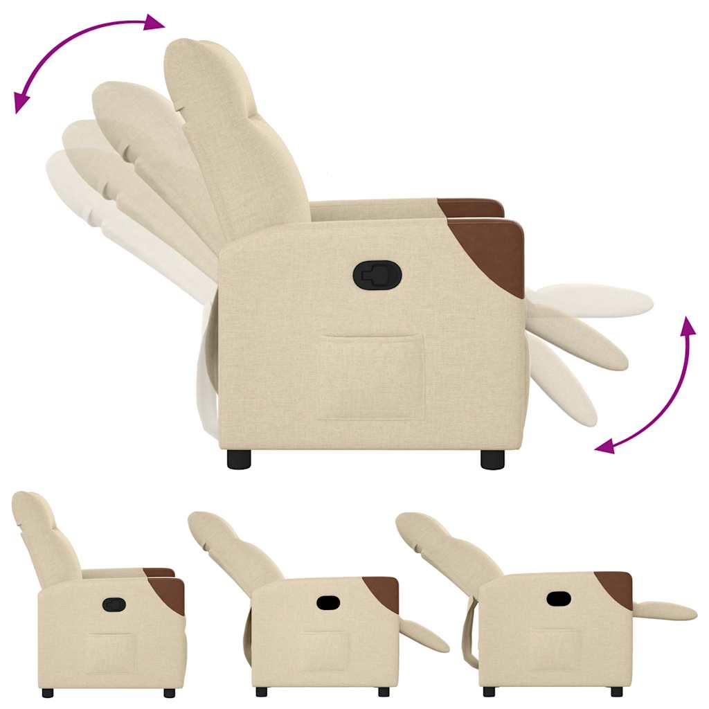 lænestol stof cremefarvet