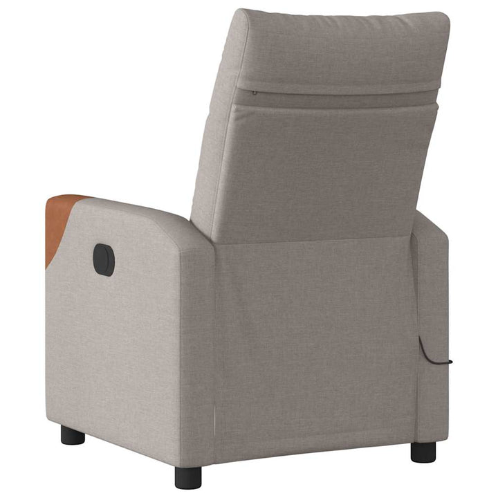 massagestol stof gråbrun