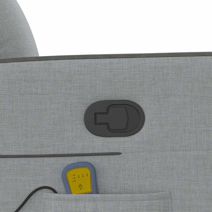 massagestol stof lysegrå