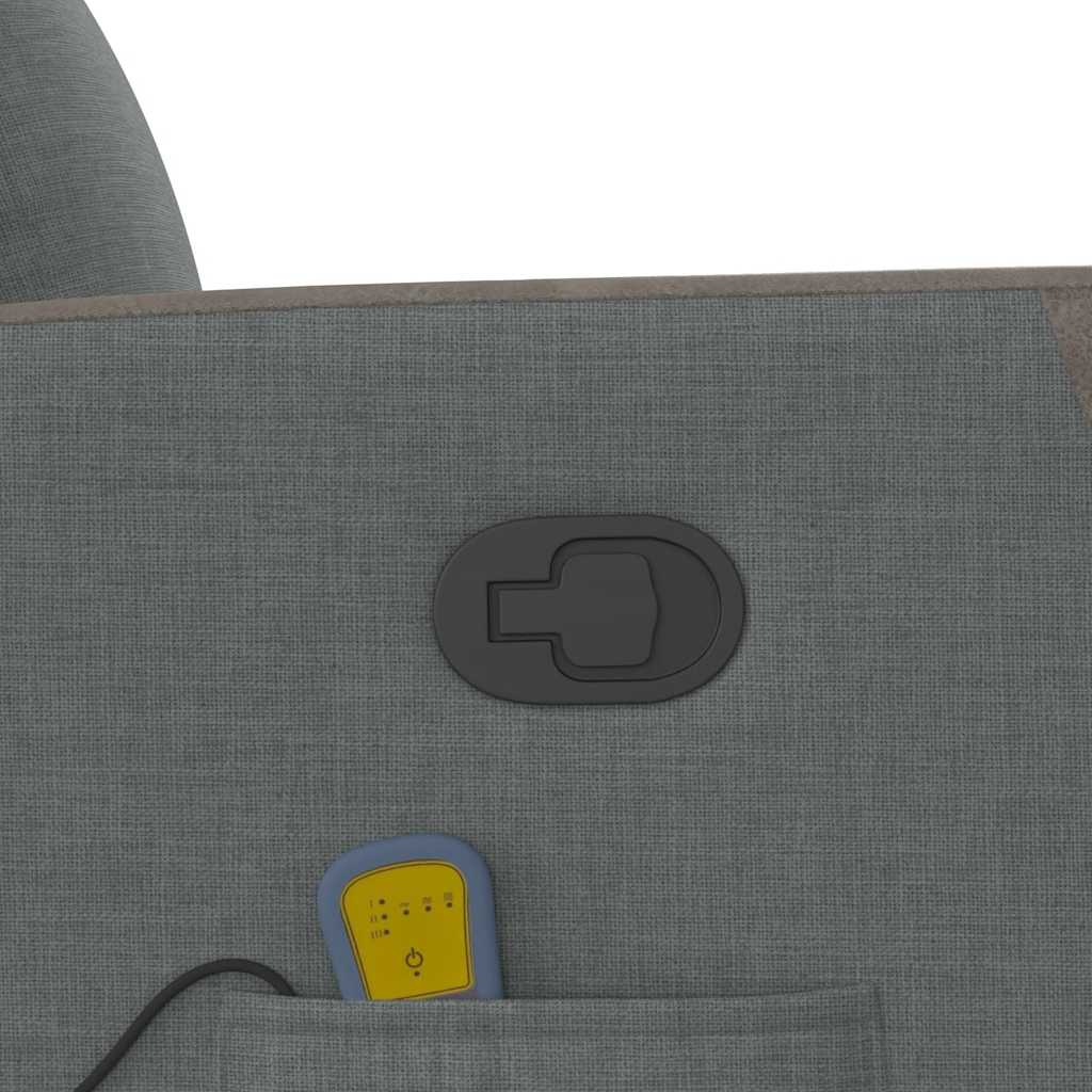 massagestol stof mørkegrå