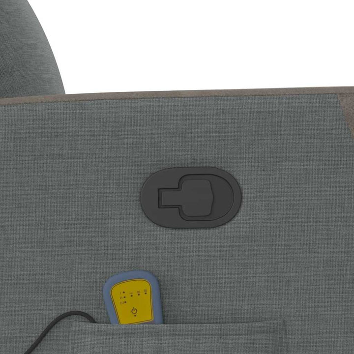 massagestol stof mørkegrå