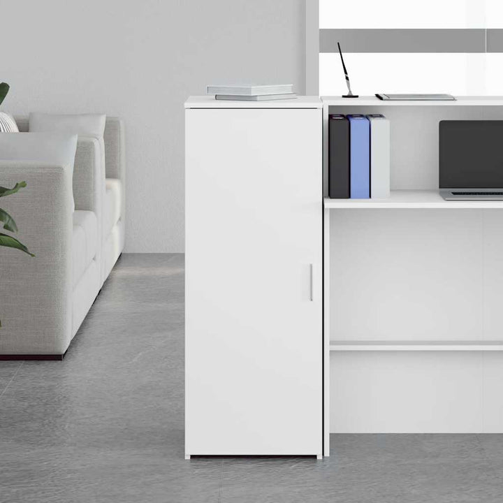 opbevaringsskab hvid 40x45x103,5 cm konstrueret træ