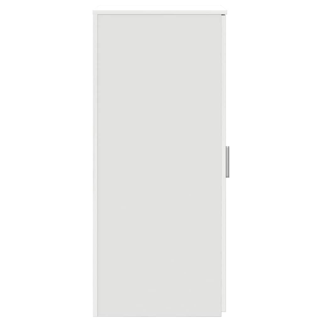 opbevaringsskab hvid 40x45x103,5 cm konstrueret træ