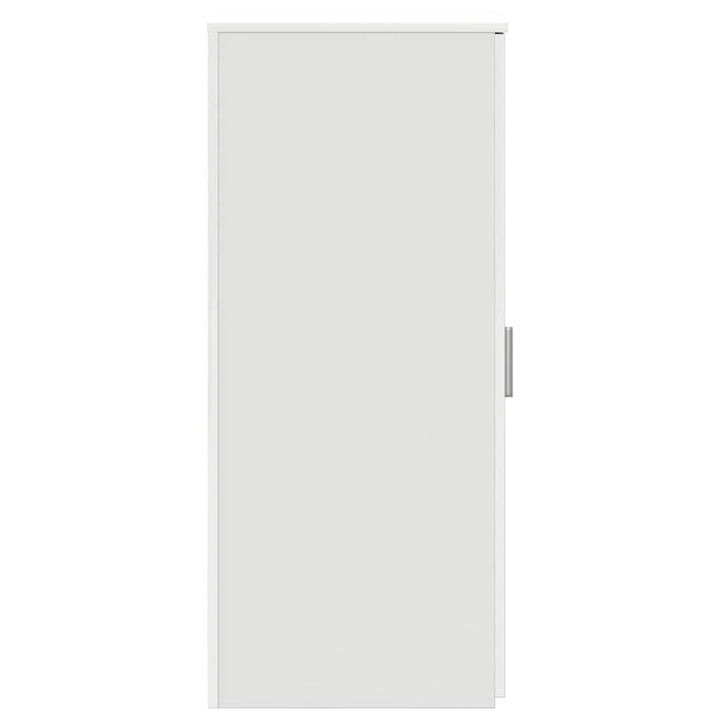 opbevaringsskab hvid 40x45x103,5 cm konstrueret træ