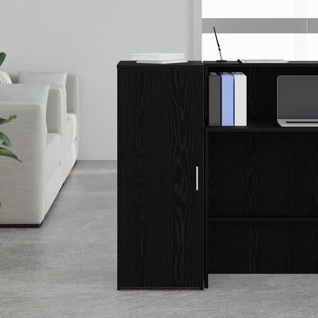 opbevaringsskab sort 40x45x103,5 cm konstrueret træ