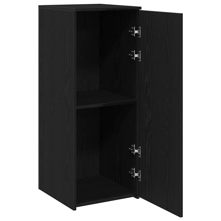 opbevaringsskab sort 40x45x103,5 cm konstrueret træ
