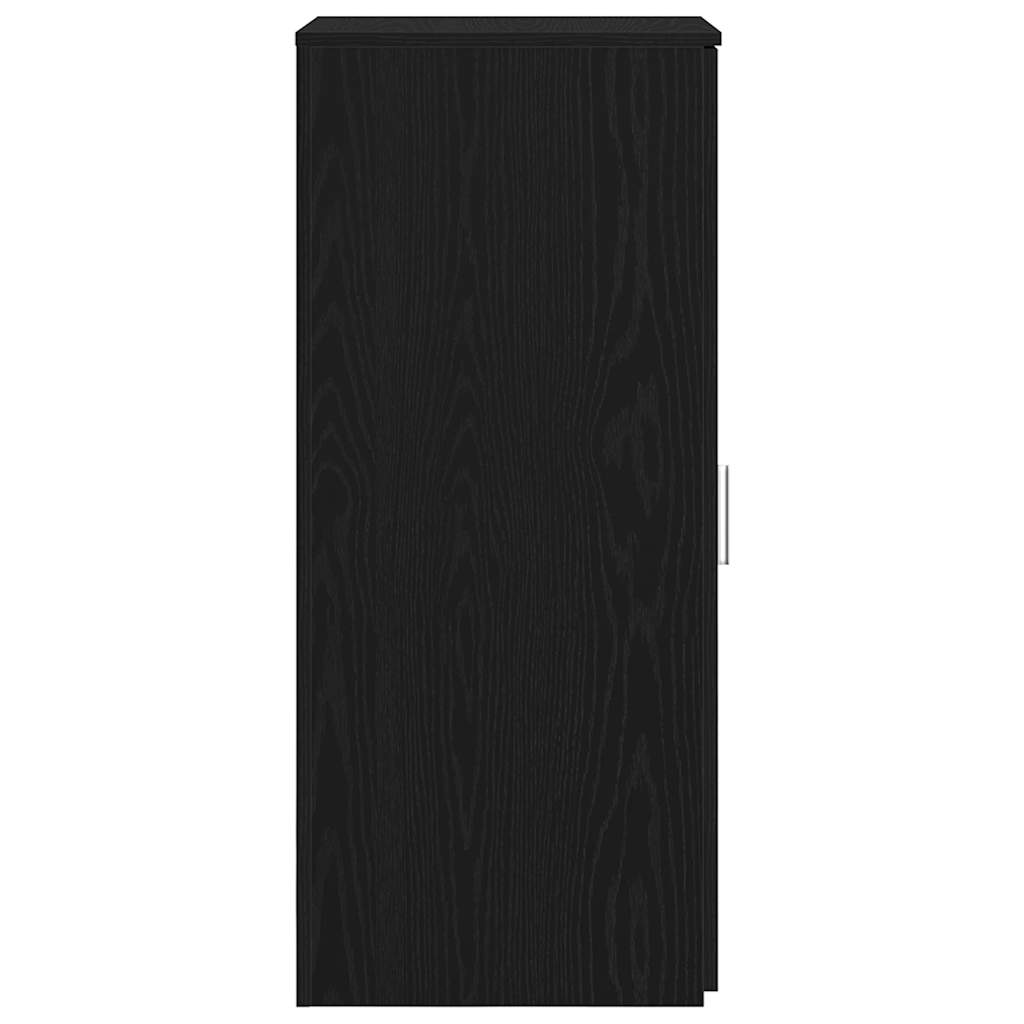 opbevaringsskab sort 40x45x103,5 cm konstrueret træ
