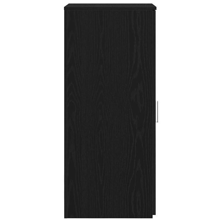 opbevaringsskab sort 40x45x103,5 cm konstrueret træ