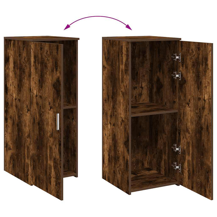 skab 40x45x103,5 cm konstrueret træ røget egetræsfarve