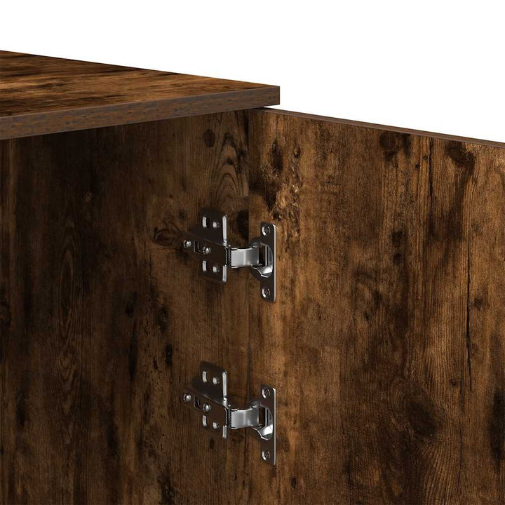 skab 40x45x103,5 cm konstrueret træ røget egetræsfarve