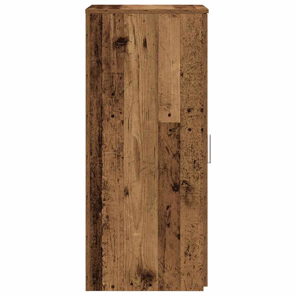 opbevaringsskab 40x45x103,5 cm konstrueret træ antikt træ