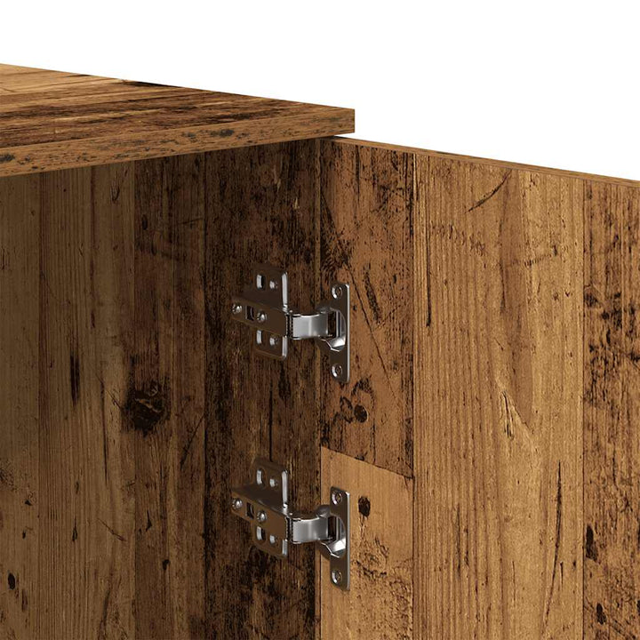 opbevaringsskab 40x45x103,5 cm konstrueret træ antikt træ