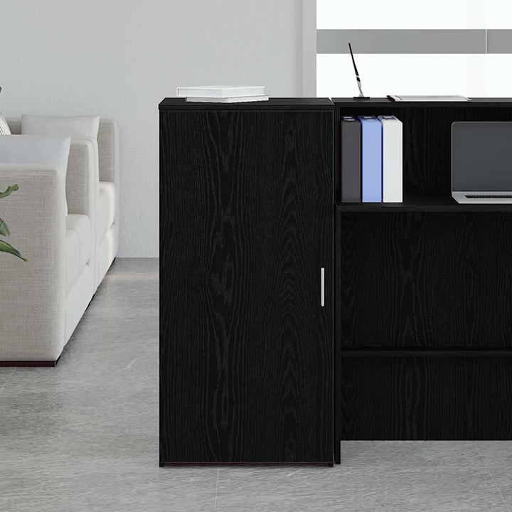 opbevaringsskab sort 50x45x103,5 cm konstrueret træ