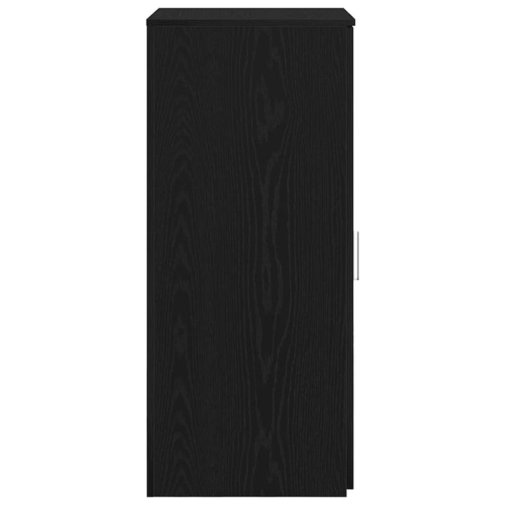 opbevaringsskab sort 50x45x103,5 cm konstrueret træ