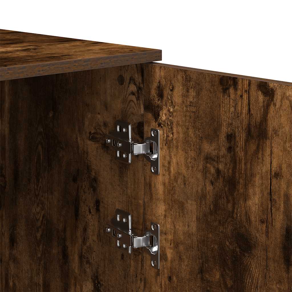 opbevaringsskab 50x45x103,5 cm røget egetræsfarve