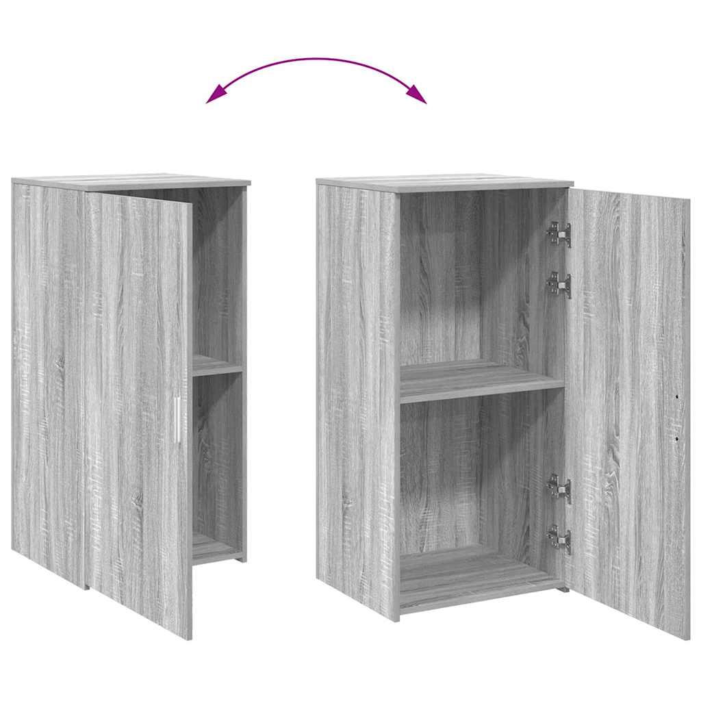 opbevaringsskab 50x45x103,5 cm konstrueret træ grå sonoma-eg