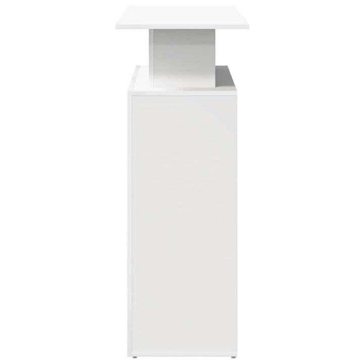 receptionsdisk hvid 100x40x104 cm konstrueret træ