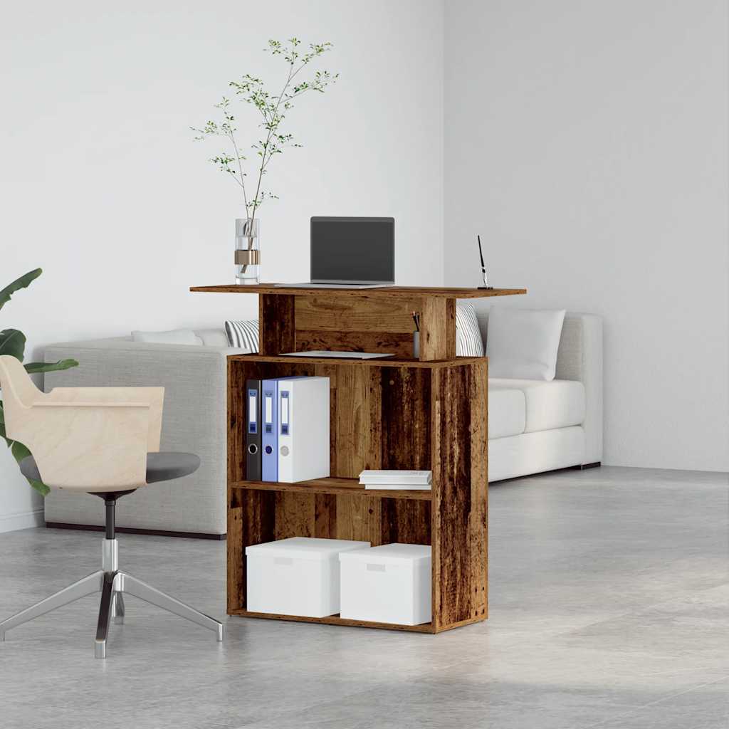 receptionsskranke 100x40x104 cm konstrueret træ antikt træ