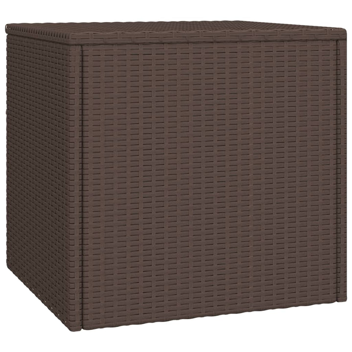 sideborde 3 stk. til haven polyrattan brun