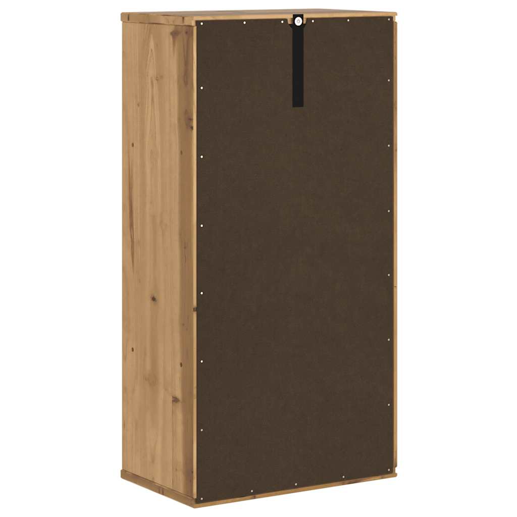 sideskab ODDA 40x24x79 cm massivt fyrretræ