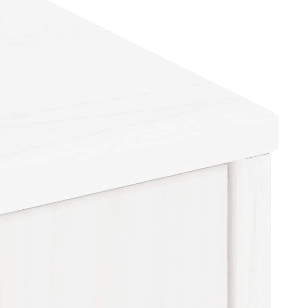 sideskab ODDA 40x24x79 cm massivt fyrretræ hvid