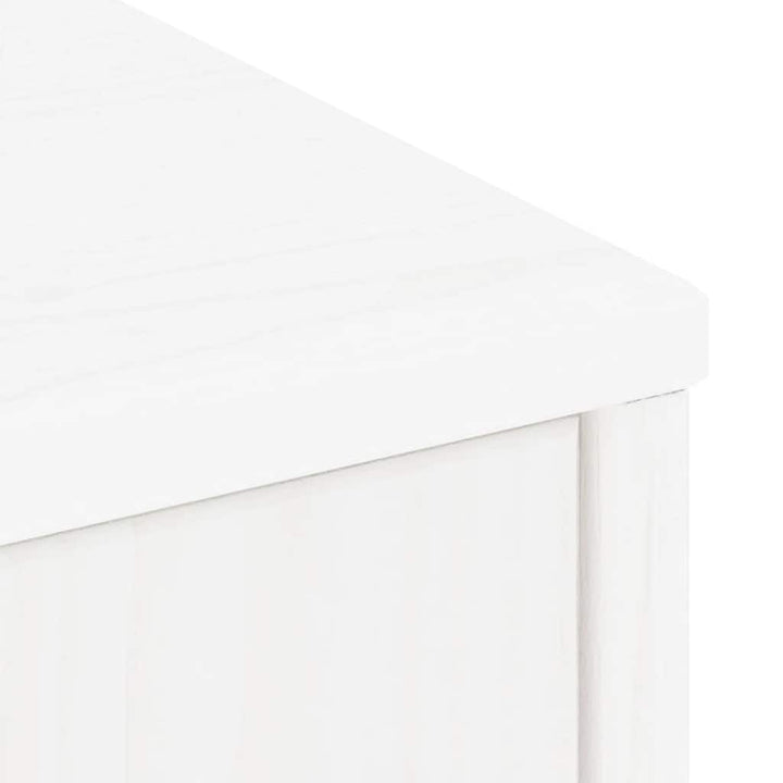 sideskab ODDA 40x24x79 cm massivt fyrretræ hvid