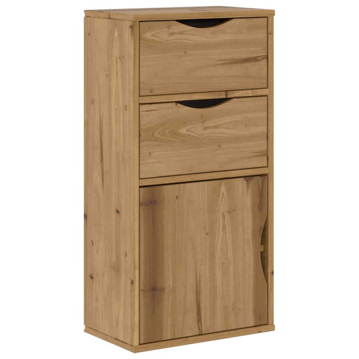 sideskab ODDA med skuffer 40x24x79 cm massivt fyrretræ