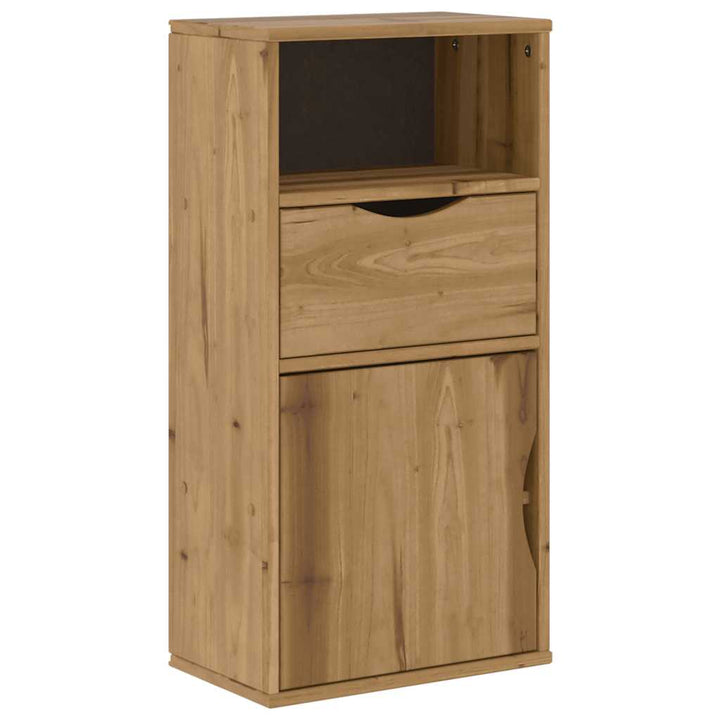 sideskab ODDA med skuffe 40x24x79 cm massivt fyrretræ