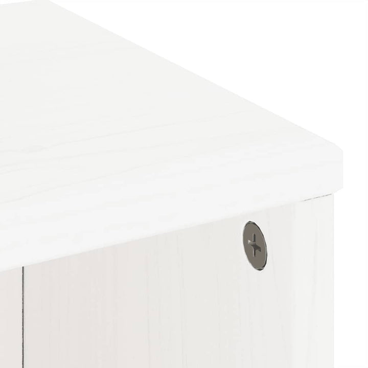 sideskab ODDA med skuffe 40x24x79 cm massivt fyrretræ hvid