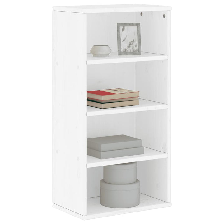 sideskab ODDA 40x24x79 cm massivt fyrretræ hvid