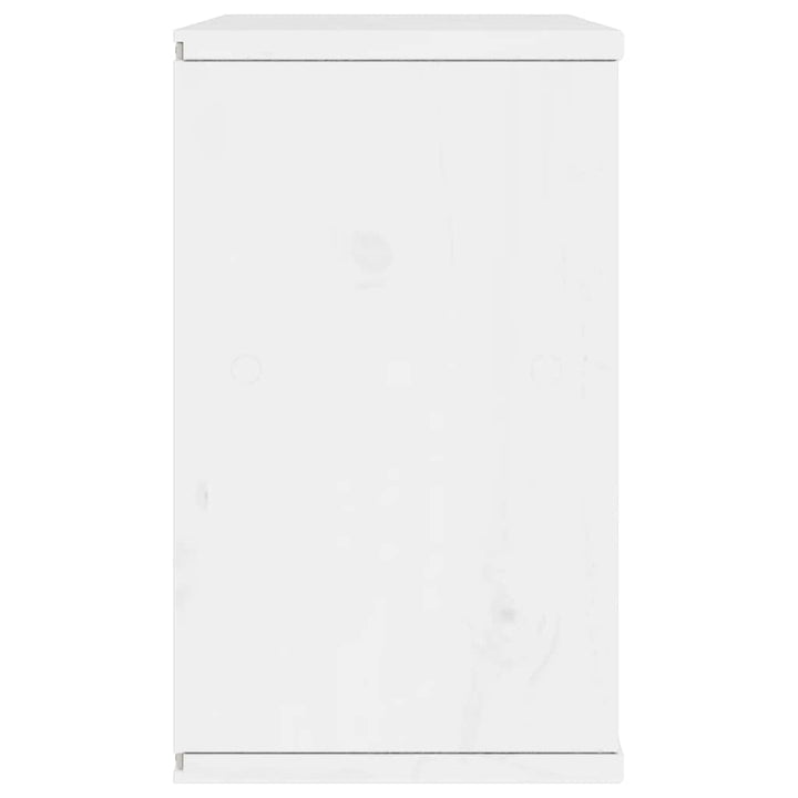 TV-skab ODDA 79x24x40 cm massivt fyrretræ hvid