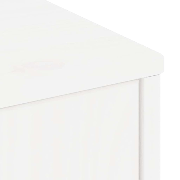 TV-skab ODDA 79x24x40 cm massivt fyrretræ hvid