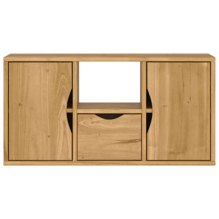 TV-skab ODDA med skuffe 79x24x40 cm massivt fyrretræ
